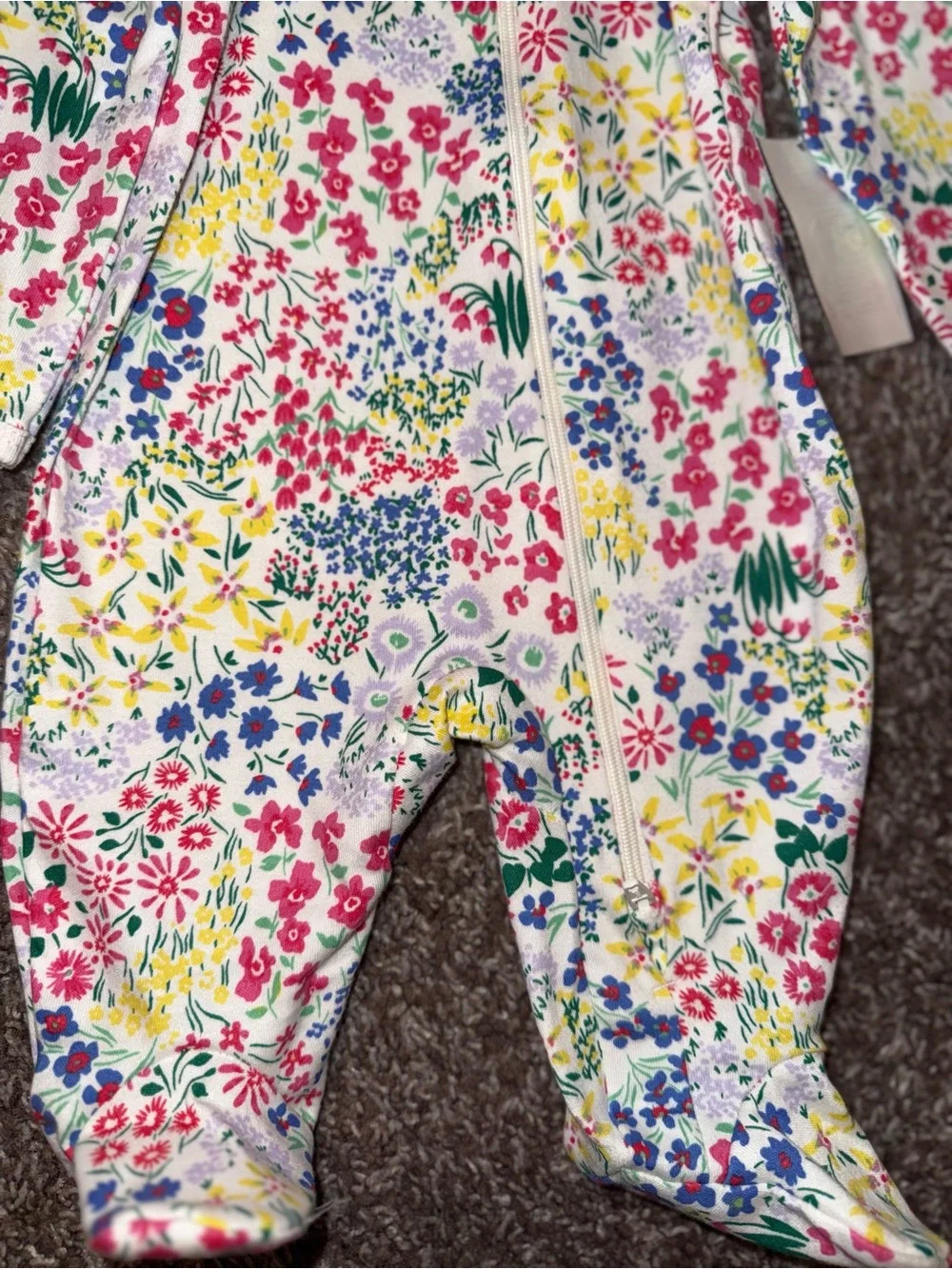 Wonder Nation Baby Girls’ Flower Sleeper